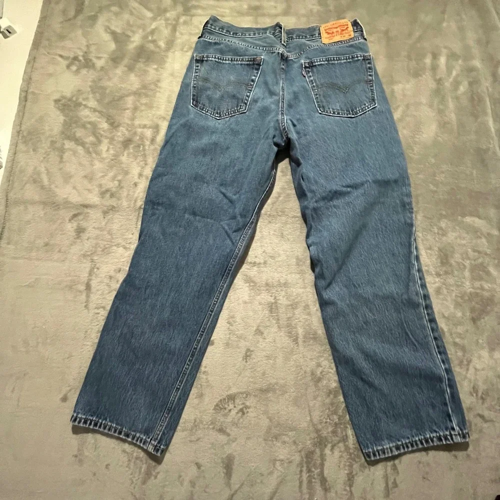 Levis 550 Relaxed Fit Jeans Mens 36x32 Blue Denim Tapered Leg 00550-4886